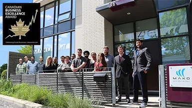 MAKO Wins the Canadian Business Excellence Award 29 CBEA FEATURE