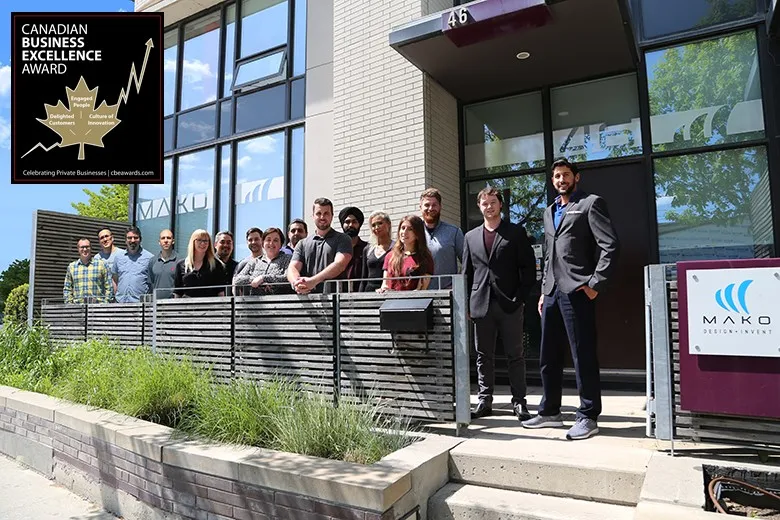 MAKO Wins the Canadian Business Excellence Award 1 MAKO Design, a Canadian industrial design firm, wins the CBEA.