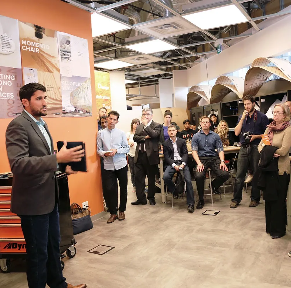 Google Blog Highlights TriMech as an Exceptional Lean Growth Start Up 7 Kevin giving a speech at Google