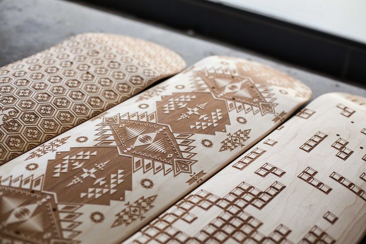 A gift from our friends at Magnetic Kitchen for their Kickstarter campaign! 1 MagneticKitchen Inventive Design Laser Engraved Skate Decks