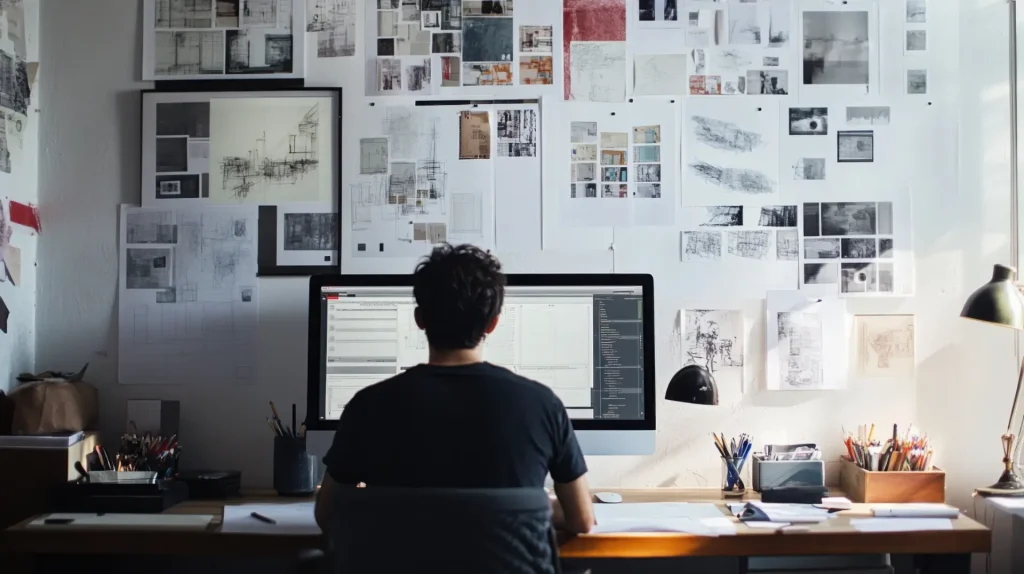 Team Spotlight: Senior Designer Bruce Lee 7 Product design expert facing computer